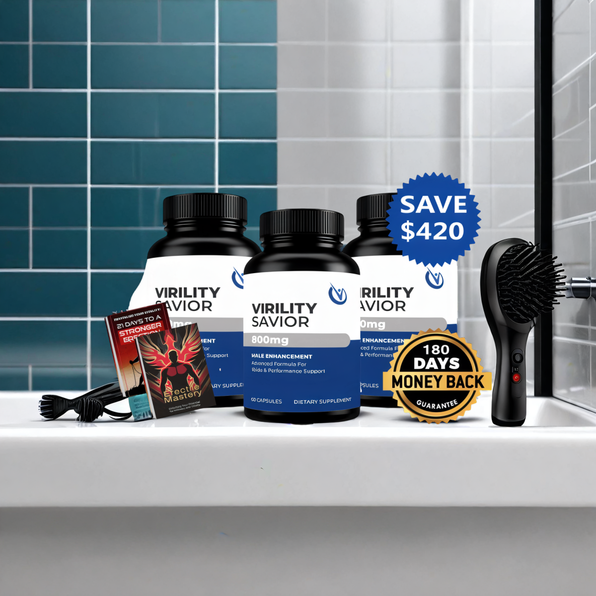 Virility Savior 90 Day Set (3 Bottles)